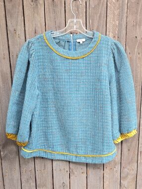 VOY Teal Tweed Dress